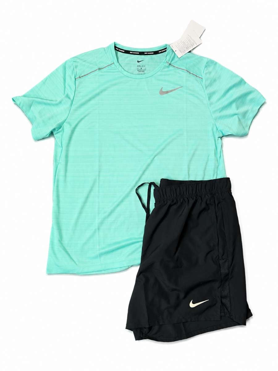 Nike Bright Mint Miler set- FZ4782-354, 5” & 7” Challenger