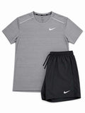 Nike grey miler set, 7” Challenger shorts