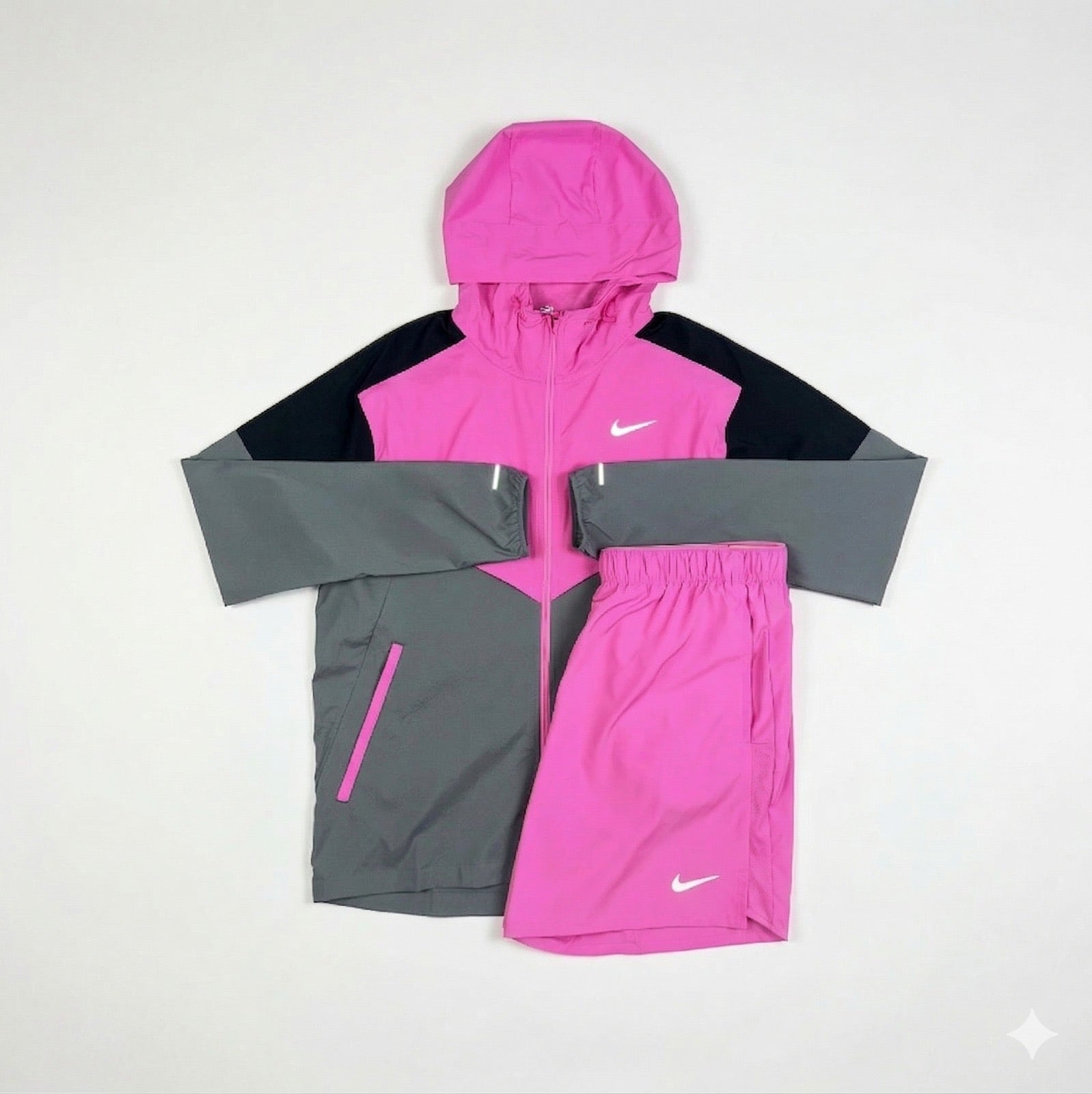 Nike Men’s Playful Pink Windrunner & Shorts Set