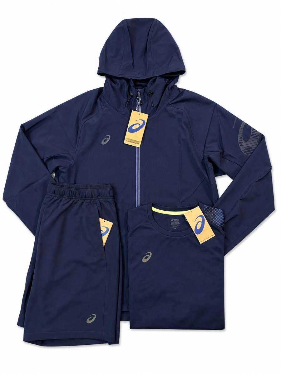 ASICS spiral logo 3pc Set- Navy